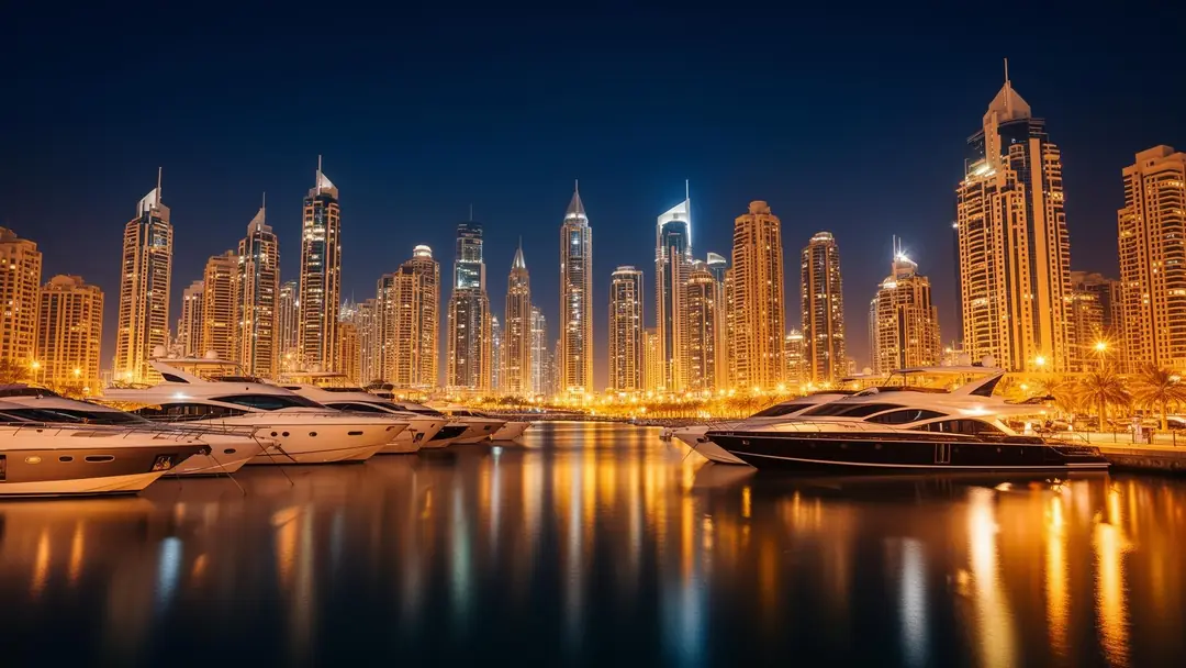 Dubai Marina, Dubai Marina — Tours de Dubai Marina au bord de l'eau