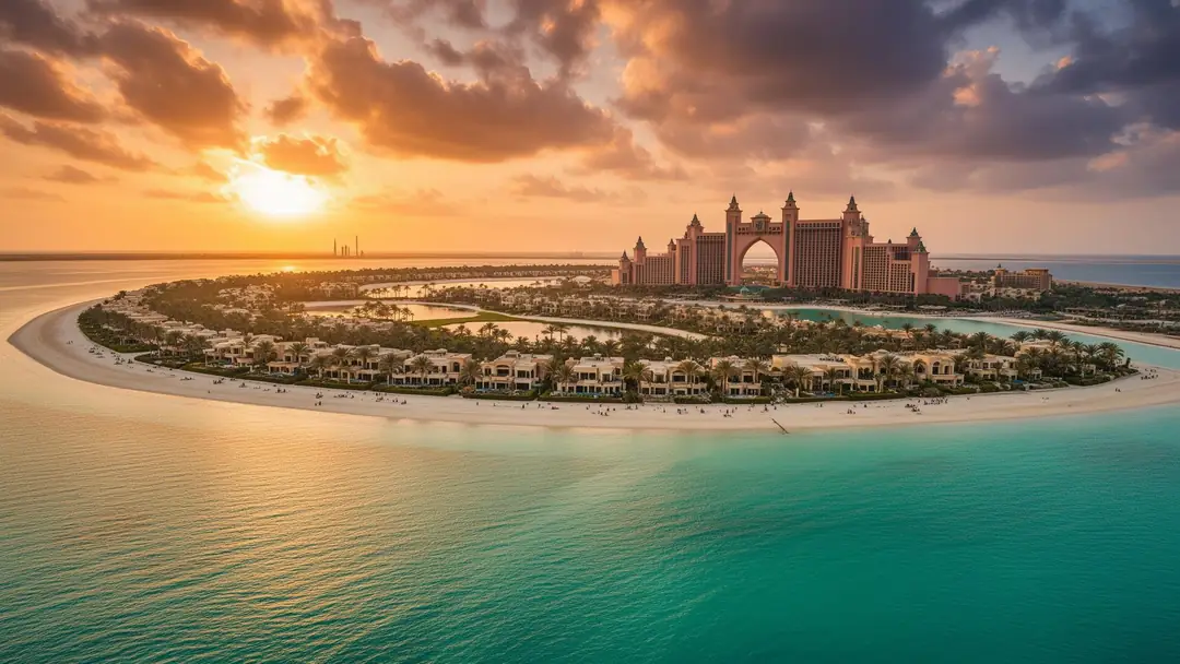 Jumeira Bay, Palm Jumeirah — Palm Jumeirah vue du ciel, Dubaï